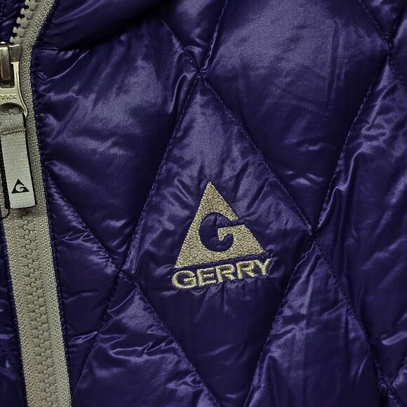 Gerry Fillpower Hooded Quilted Puffer Jacket Girls L 14/16  Purple Gorpcore - Picture 3 of 7